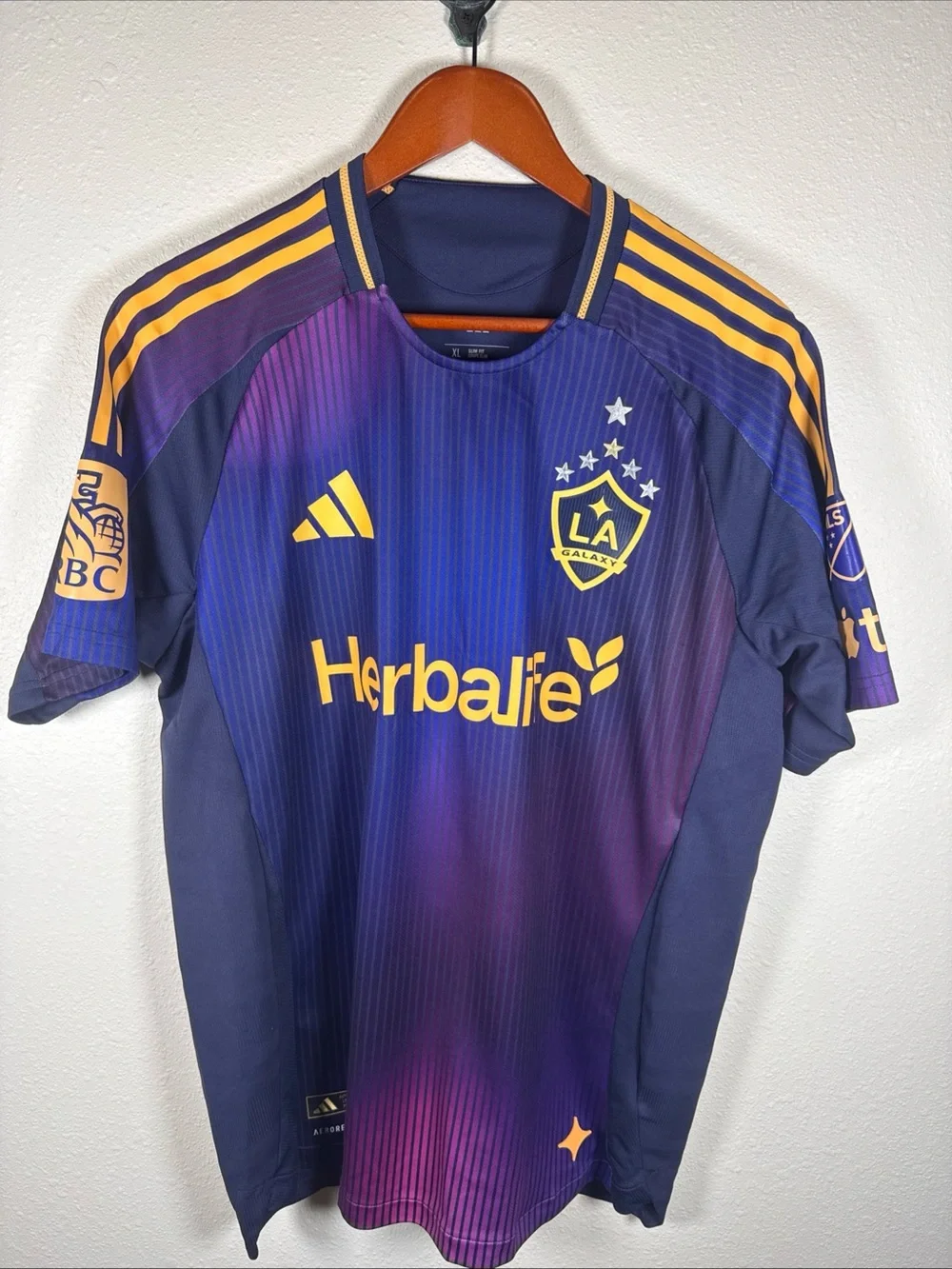 Adidas LA Galaxy 2025/26 Away Authentic MLS AeroReady Jersey XL $150